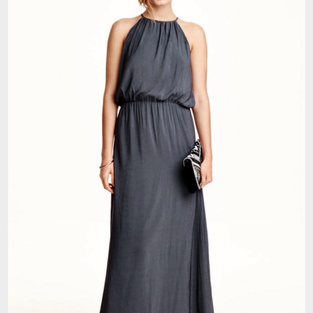 (Like new) Grey Blue Maxi Dress
